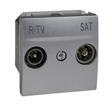 Unica TV-FM/SAT Socket - star end - 2 Modules-8420375114850