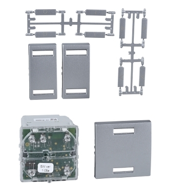 Unica Wireless Combined relay - 10A - Aluminum-3606485110400
