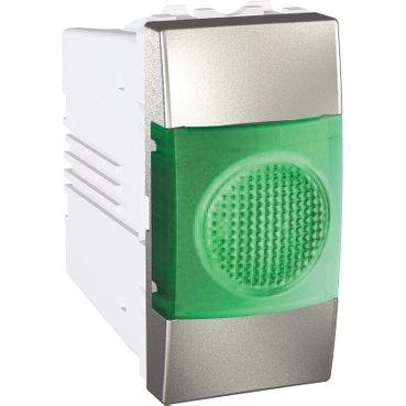 Unica Green lamp, 1 Module-8420375115505