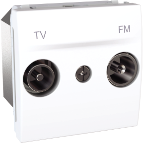 Unica - Tv/Fm Socket - Independent Socket - White-8420375126075