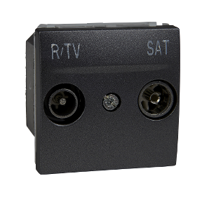 Unica Top/Class - R-Tv/Sat Socket - Freestanding Socket - Graphite-8420375152999