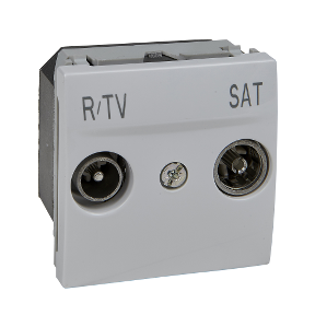 Unica - R-Tv/Sat Socket - Standalone Socket - White-8420375126136