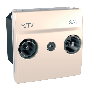 Unica - R-Tv/Sat Socket - Freestanding Socket - Ivory-8420375126143
