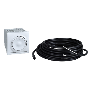 Floor thermostat - 2 modules - White-3606485080307
