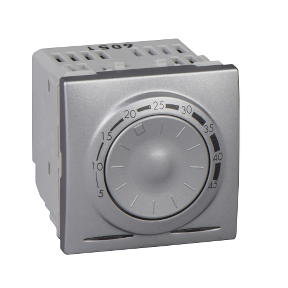 Floor thermostat - 2 modules - Aluminum-3606485080352