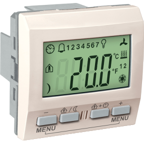 Unica Knx - Thermostat - 230 Vac - 2 M - Ivory-3606480213854