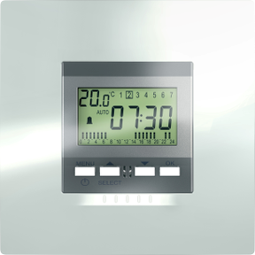 Unica Top/Class - Wake Up Clock - Mechanism - 230 Vac - 2 M - Aluminum-8420375115192