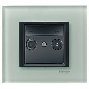 Unica Premium/Class - TV/FM socket (zamak) - individual socket - graphic.-8420375150476