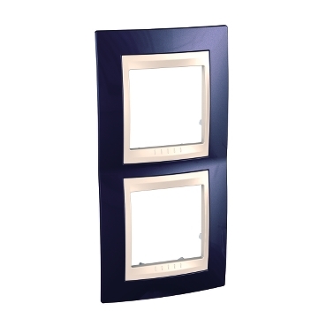 Unica Navy Blue-Ivory Double vertical frame-8420375132250