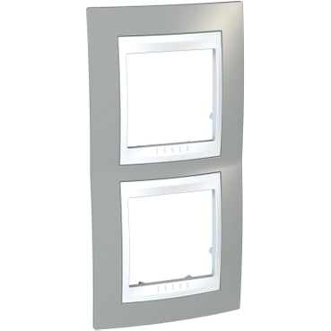 Unica Mystic gray-White Double vertical frame-8420375132458