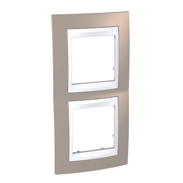 Unica Mink-White Double vertical frame-8420375132533