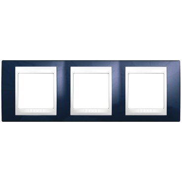 Unica Navy-White Triple Horizontal frame-8420375132755