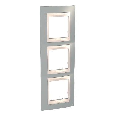 Unica Mystic gray-Ivory Triple vertical frame-8420375132977