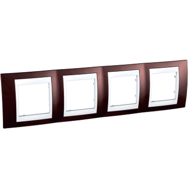 Unica Terracotta-White Quadruple Horizontal frame-8420375133448