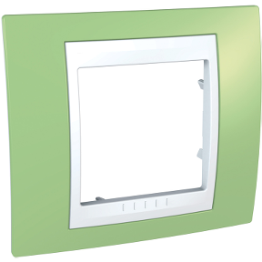 Unica Plus - Cover Frame - Single Frame - Apple Green/White-8420375131765
