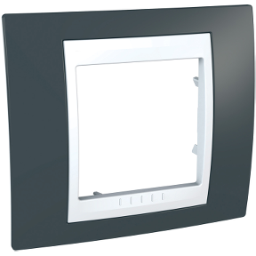 Unica Plus - Door Frame - Single Frame - Slate Gray/White-8420375131871