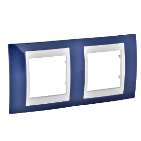 Unica Navy Blue-Ivory Double Horizontal Frame-8420375131918