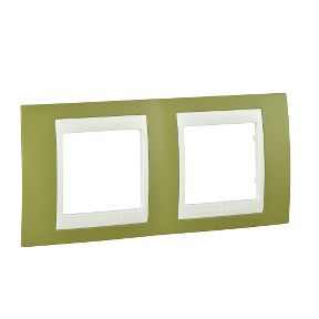 Unica Plus - Cover Frame - 2-Piece Frame, H71 - Pistachio/Ivory-8420375131963