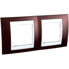 Unica Terracotta-White Double Horizontal Frame-8420375132083