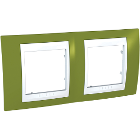 Double horizontal frame - Pistachio/white-8420375132120