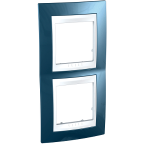 Unica Ice Blue-White Double Vertical Frame-8420375132434