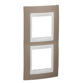 Unica Mink-White Double Vertical Frame-8420375132533