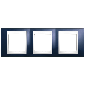 Unica Navy Blue-White Triple Horizontal Frame-8420375132755
