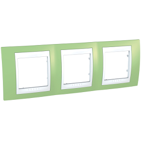 Triple horizontal frame - Verde/white-8420375132786