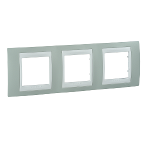 Triple horizontal frame - Aqua green/white-8420375132830