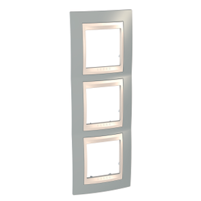 Unica Mystical Gray-Ivory Triple Vertical Frame-8420375132977
