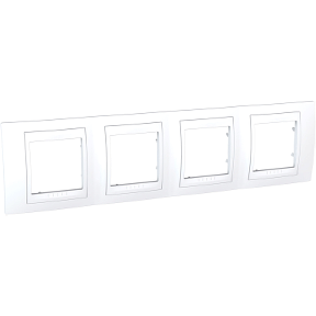 Unica White Quadruple Horizontal Frame-8420375133240