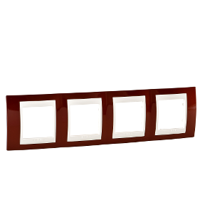 Unica Terracotta-Ivory Quadruple Horizontal Frame-8420375133288
