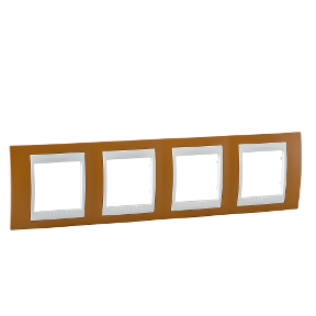 Quadruple horizontal frame - Mango/ivory-8420375133349
