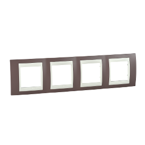 Unica Plus - Cover Frame - 4 Frame, H71 - Lilac/Ivory-8420375133400