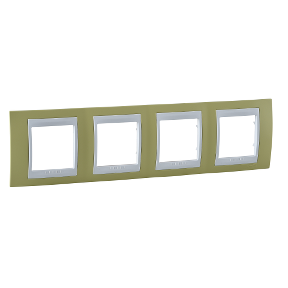 Quadruple horizontal frame - Verde/white-8420375133462
