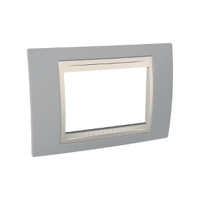 Unica Mystical Gray-Ivory Three Module Frame-8420375133639