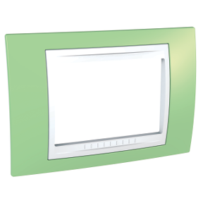 Three-module frame - Verde/white-8420375133783