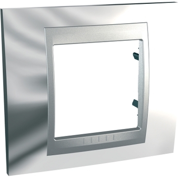 Unica Bright chrome-Aluminum Single frame-8420375115765