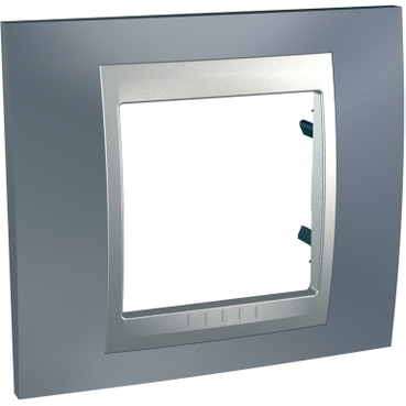 Unica Metallic gray-Aluminum Single frame-8420375155020