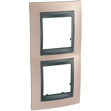 Unica Onyx copper-Graphite Double vertical frame-8420375154597