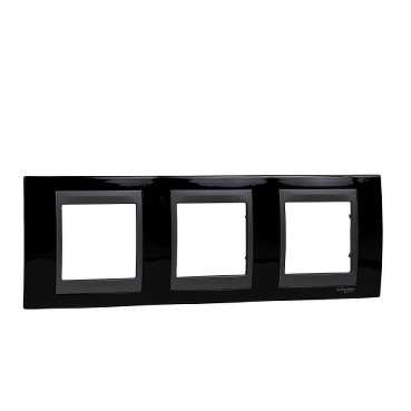 Unica Rhodium black-Graphite Triple Horizontal frame-8420375154634