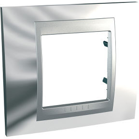 Unica Shiny Chrome-Aluminum Single Frame-8420375115765