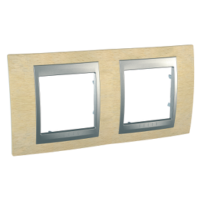 Unica Top - Door Frame - 2-Piece Frame, H71 - Natural Beech/Aluminium-8420375115864