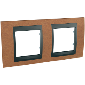 Unica Top - Cover Frame - 2 Sets, H71 - Cherrywood/Graphite-8420375153842