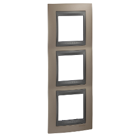 Unica Top - Cover Frame - 3 Sets - Agate Copper/Graphite-8420375154733