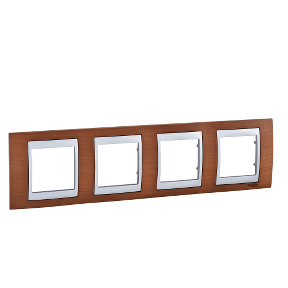 Unica Top - Door Frame - 4 Sets, H71 - Cherry Wood/Aluminium-842037516151