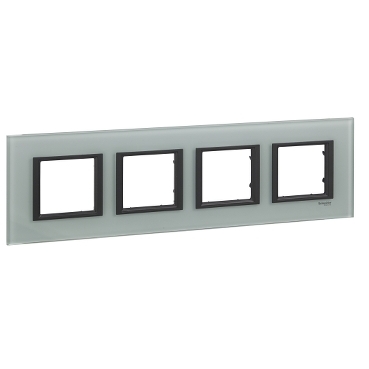 Unica Gray glass Quadruple Horizontal frame-8420375167214