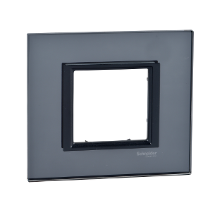 Unica Class - Cover Frame - 1 Set - Black Mirror-8420375166897