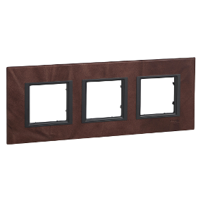 Unica Class - Cover Frame - 3 Sets - Truffle Skin-8420375167139