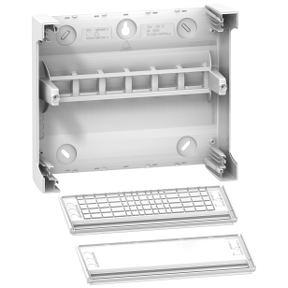 Mini Pragma Plate - 1 X 12 Modules - White - Set of 2-3606480167966